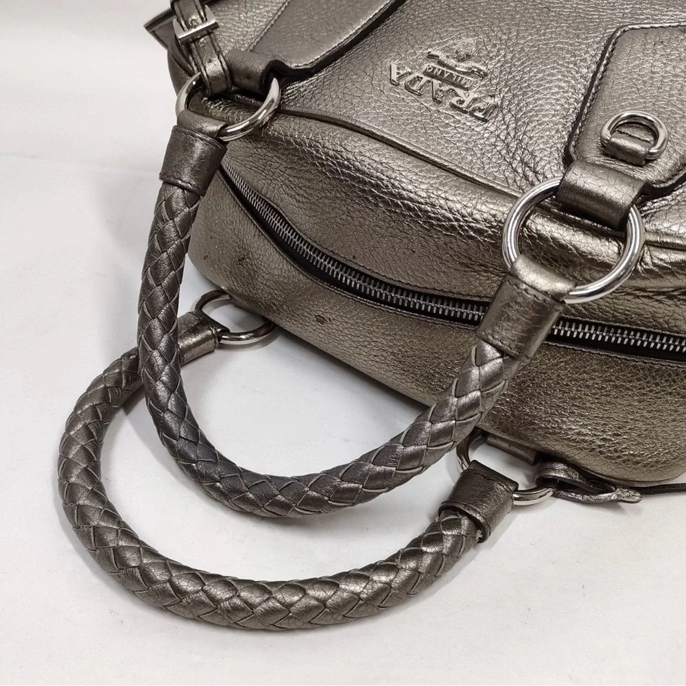 Prada Metallic Silver Women's Bag - Picture 4 of 9